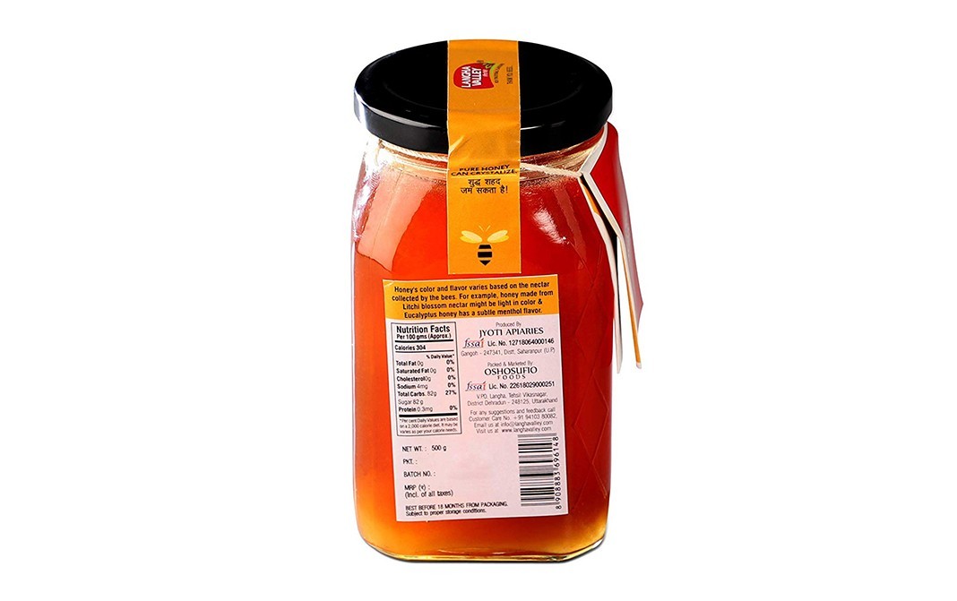 Langha Valley Ajwain Honey    Glass Jar  500 grams